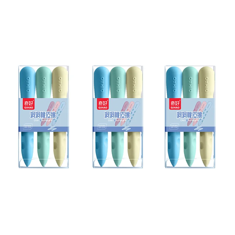 Gomme à trous très grand pour les élèves du primaire, sans marques ni sans copeaux, grande gomme créative pour les enfants sont durables