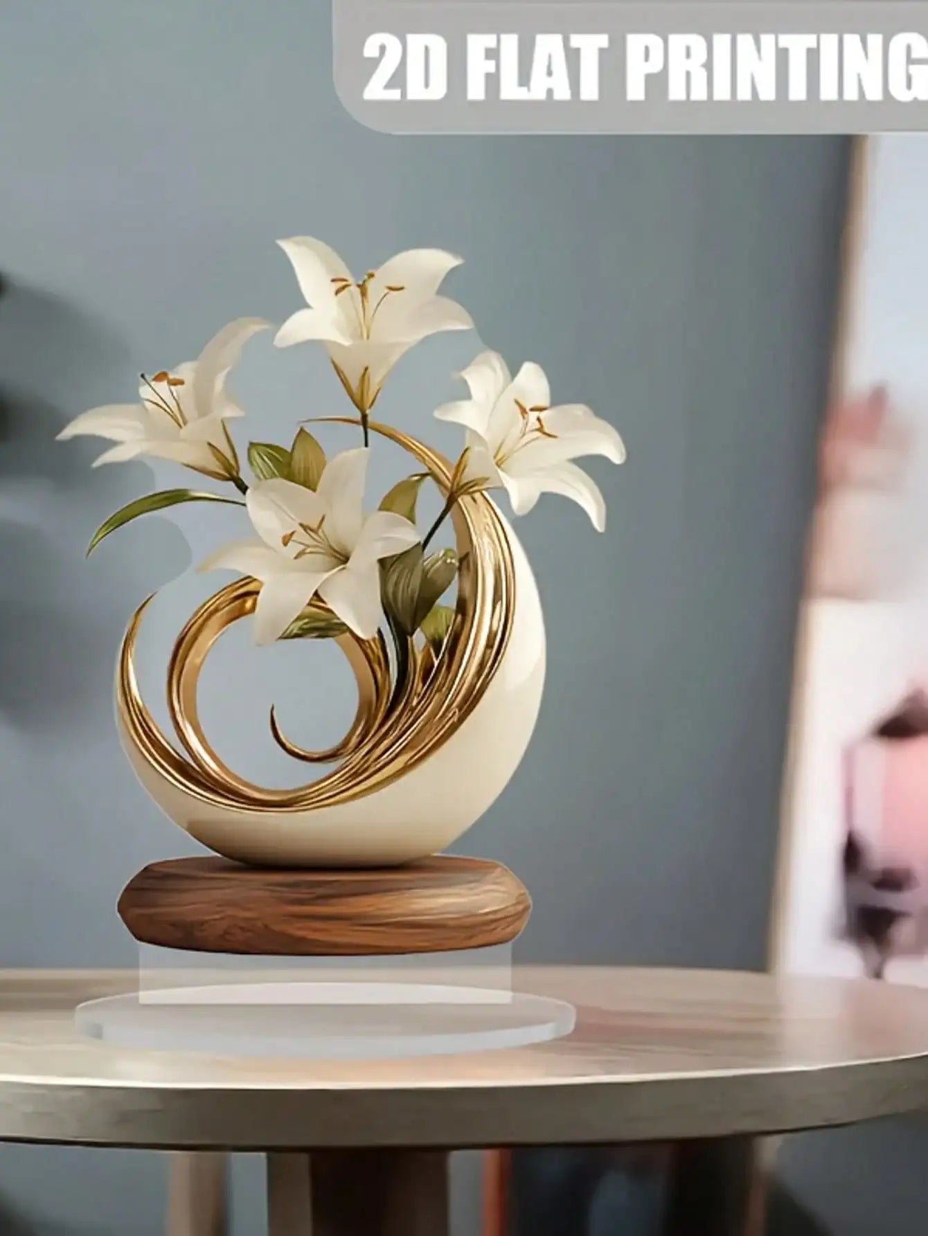 1 décoration de bureau de lys