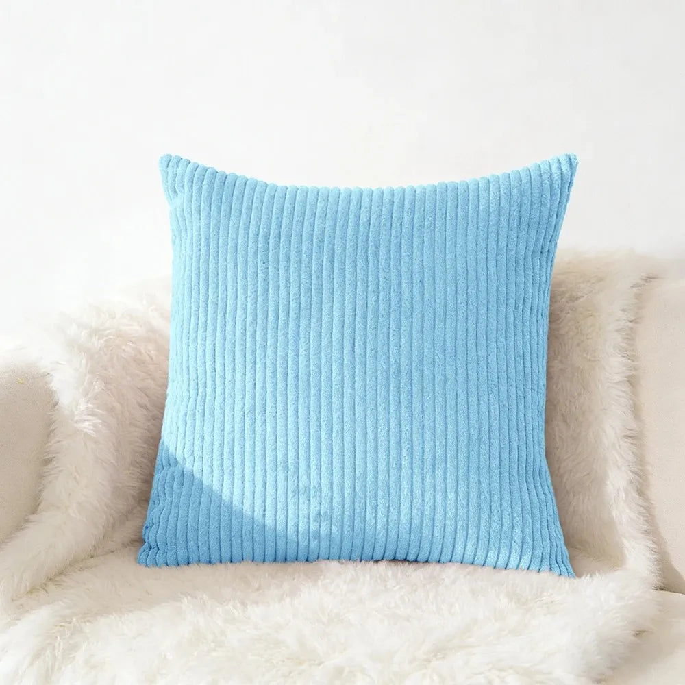 Housse de coussin en velours côtelé, grande taille 70x70 65x65