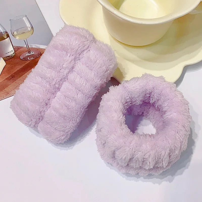 Bandeau de lavage de poignet en microfibre, serviette de lavage de poignet, chouchous pour laver le visage, bandeau absorbant pour femmes