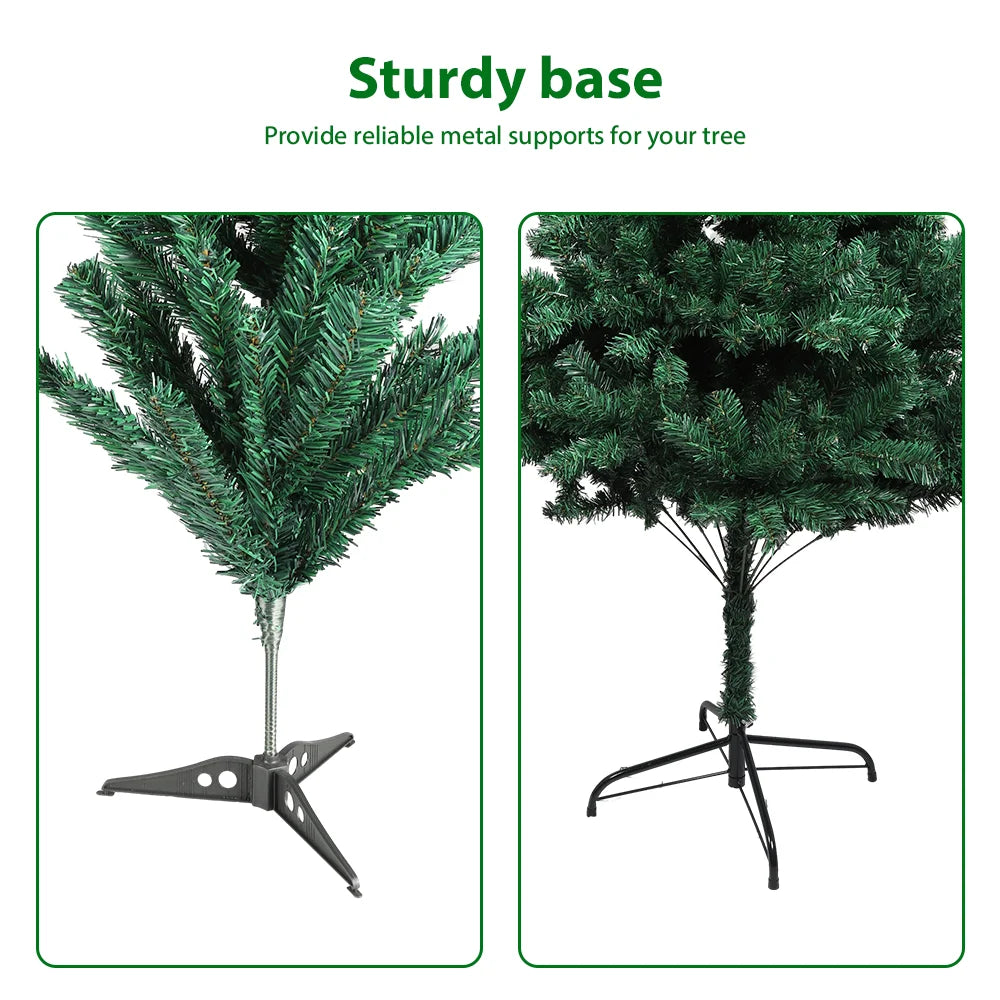 90 cm-240 cm arbre de noël PVC arbre vert arbre artificiel de noël, arbre de noël intérieur extérieur bricolage arbre de noël