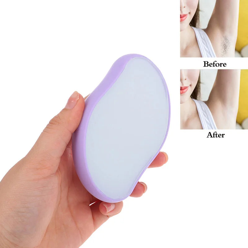 Cristal Epil épilation gomme indolore sûr réutilisable facile à nettoyer outil d'épilation physique verre épilation corps beauté gomme