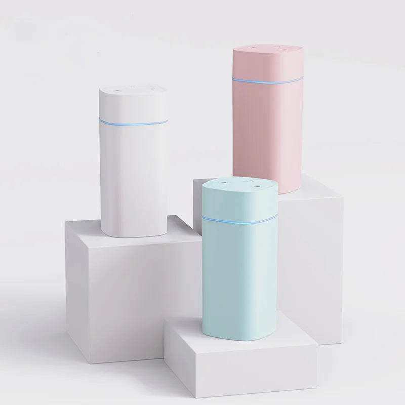 Humidificateur d'air USB, Double Port de pulvérisation, huile essentielle, 600ml, aromathérapie, brumisateur frais, purifie pour le bureau et la maison