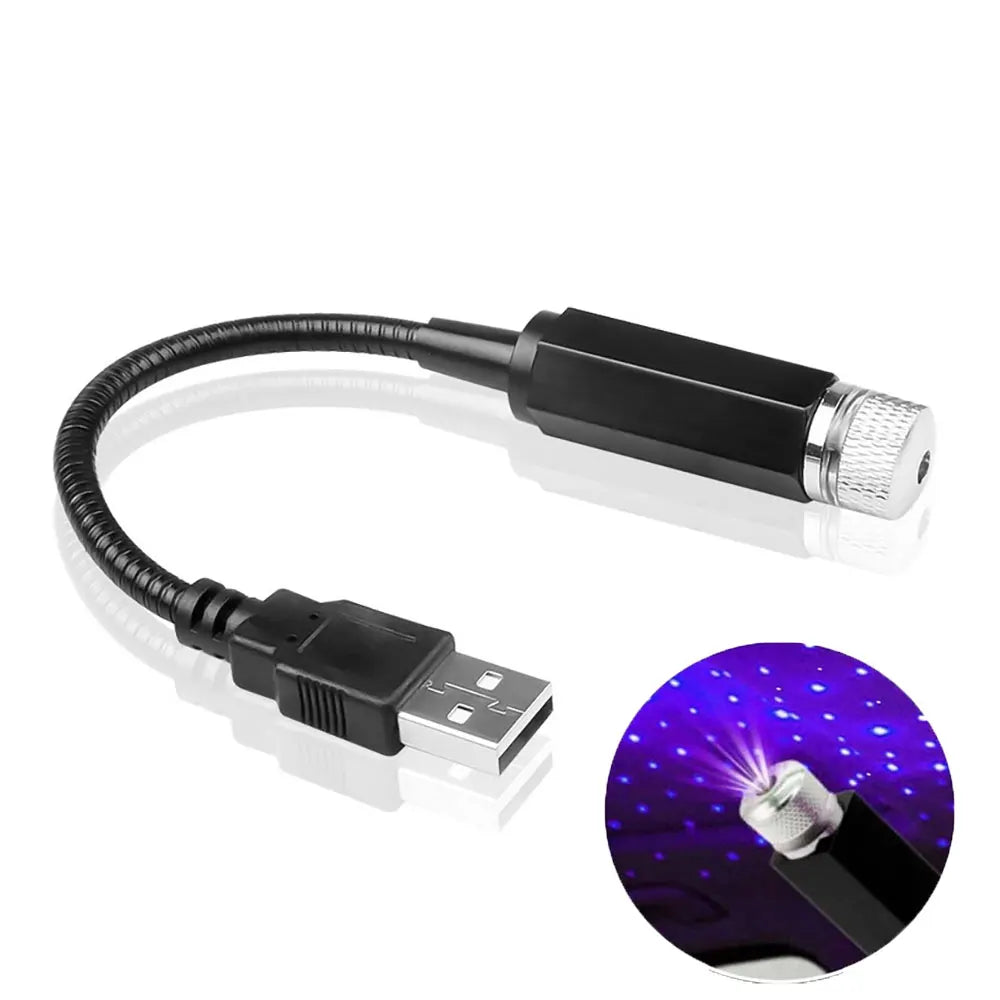 Mini lampe LED LED pour toit de voiture, projecteur, lumière d'ambiance, galaxie, USB, luminaire décoratif, réglable, idéal pour une chambre à coucher
