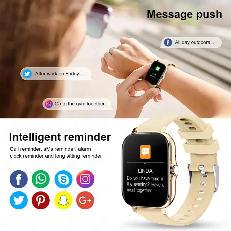 Xiaomi MIJIA 2025 nouvelle montre intelligente Bluetooth appel musique fréquence cardiaque tensiomètre Smartwatch pour femmes hommes cadeaux de vacances
