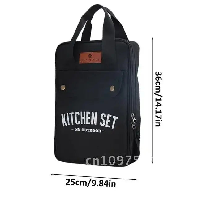 Équipement de cuisine en plein air, Kit d'ustensiles de cuisine de Camping avec sac de Camping, ensemble d'organisateurs de voyage, ensemble d'ustensiles de cuisine, outil d'ustensiles