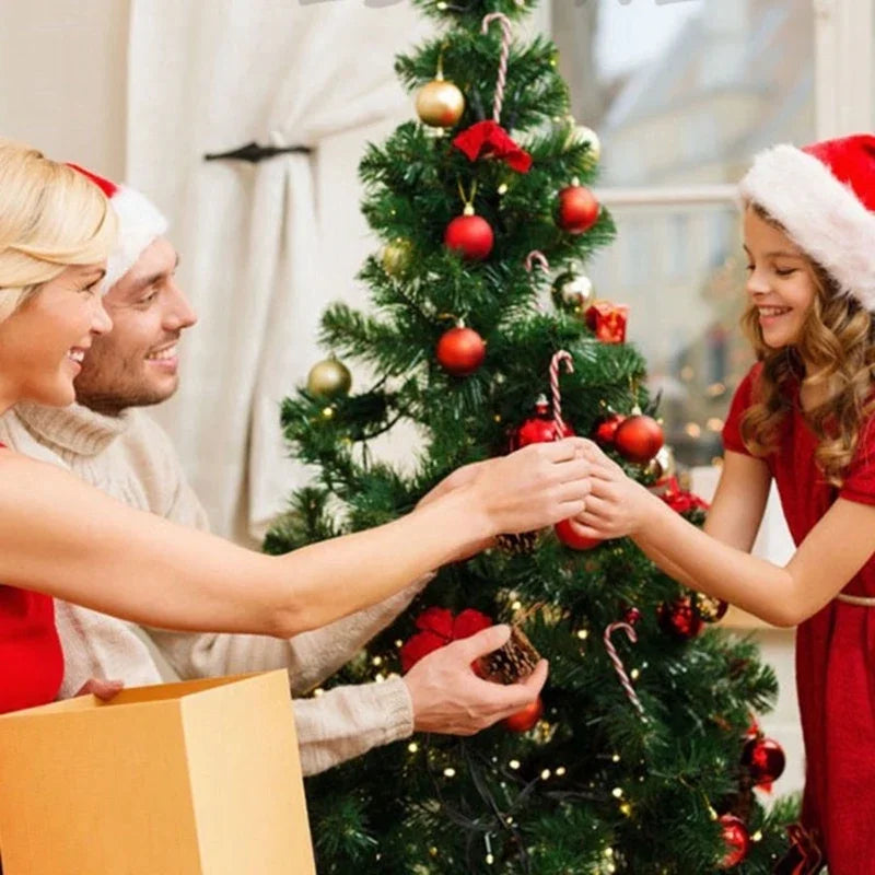 Boule d'arbre de Noël suspendue de 3cm, 24 pièces/boîte