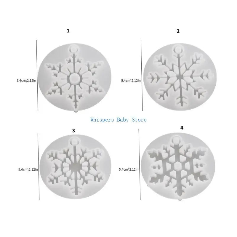U90E Moules flocons neige en résine époxy réutilisables pour les boucles d'oreilles les clés