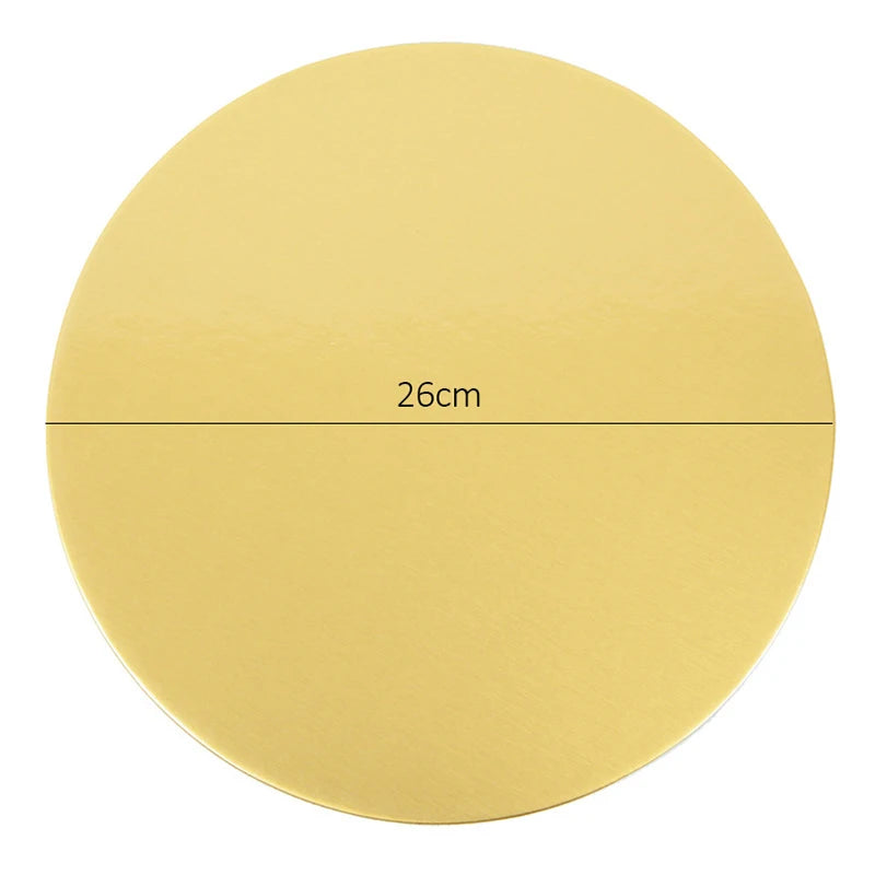 Ensemble de planches à gâteaux rondes de 10/16/22/26cm de diamètre, Base de Cakeboard, plateau à Dessert en papier jetable pour cupcakes, fournitures d'outils à gâteaux