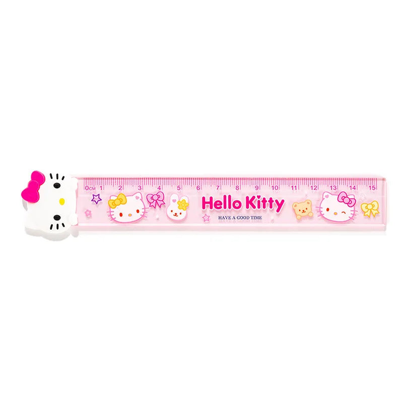 Sanrio règle Kawaii ma mélodie Kuromi Hello Kitty dessin animé enfants école primaire règle multifonctionnelle papeterie cadeaux pour filles