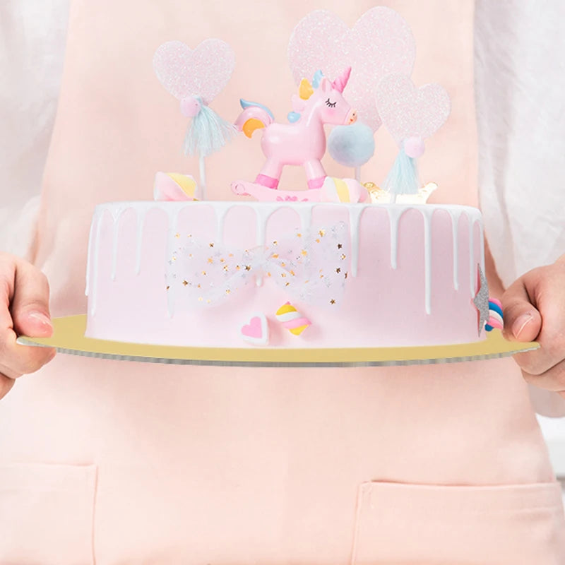 Ensemble de planches à gâteaux rondes de 10/16/22/26cm de diamètre, Base de Cakeboard, plateau à Dessert en papier jetable pour cupcakes, fournitures d'outils à gâteaux