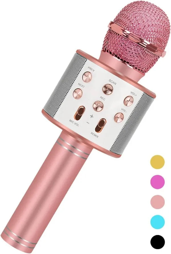 Microphone karaoké portatif TOYMOGER, conçu pour les enfants de 4 à 15 ans