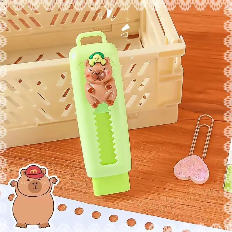 Kawaii papeterie esthétique papeterie fournitures de bureau articles scolaires cadeau pour enfants gomme mignon Capybara gomme drôle caoutchouc