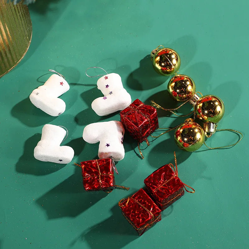 Mini boules de mousse pour décoration de Noël, 12 pièces