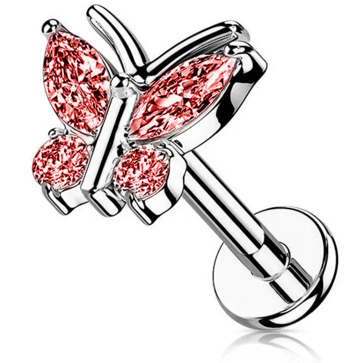 Bijou de piercing labret papillon Piercing Addicter