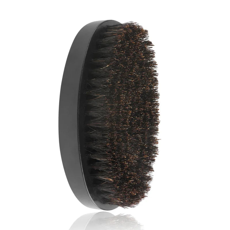 Ensemble de pinceaux de rasage pour hommes, poils de sanglier portables, brosse à barbe naturelle pour le nettoyage du visage, outil de coiffure