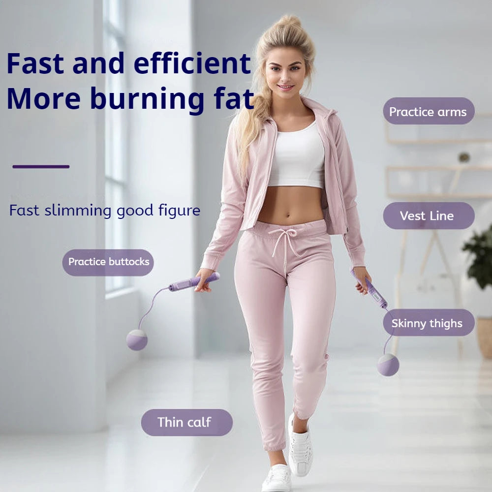 Corde à sauter sans corde avec compteur numérique pour un suivi précis de vos performances