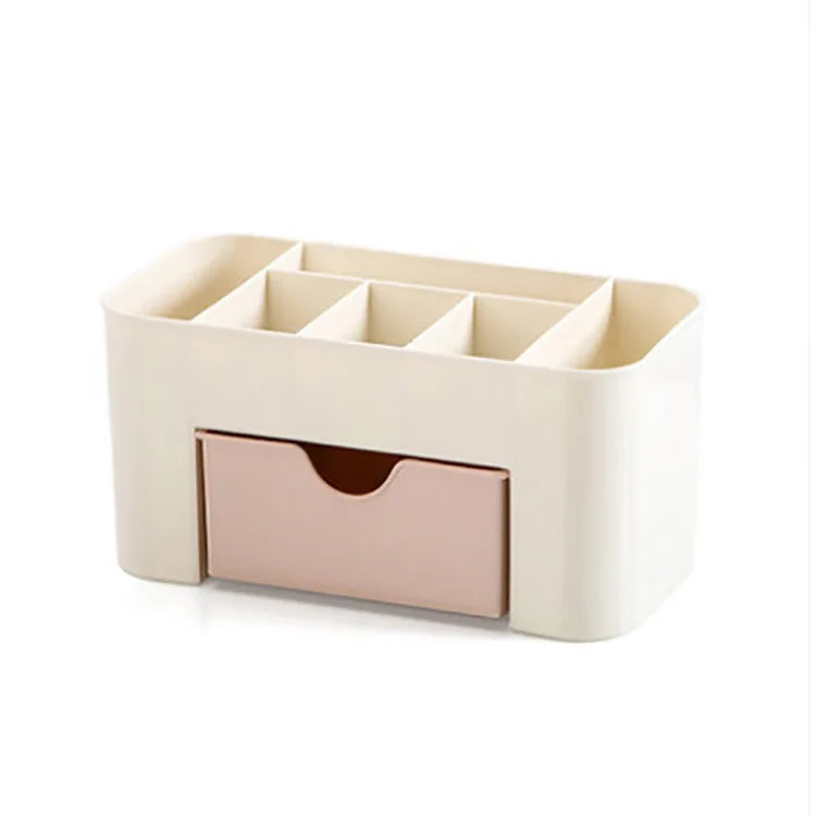 organisateur de maquillage boîte de rangement avec tiroir coton-tige bâton étui de rangement organisateur de rouge à lèvres porte-pinceau maquillage plastique acrylique