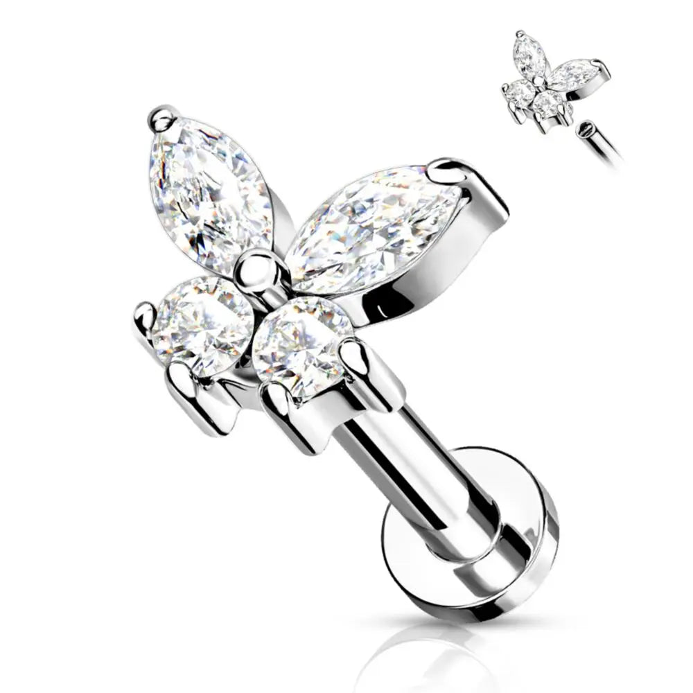 Bijou de piercing labret papillon Piercing Addicter