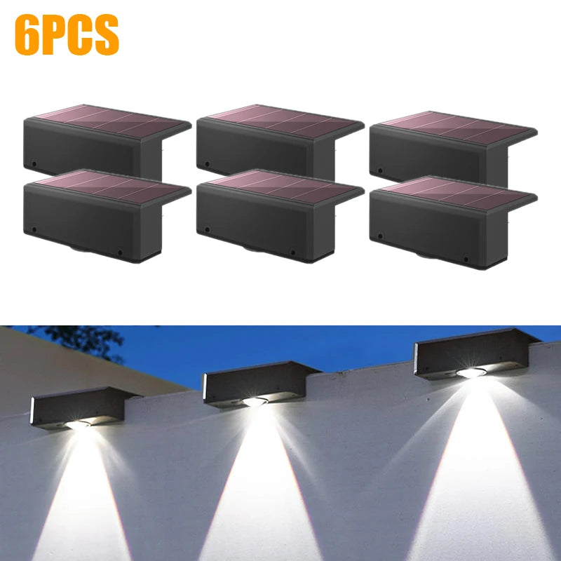 Lampe de lavage murale solaire étanche extérieure mur LED lumière cour lampe décorative balcon jardin