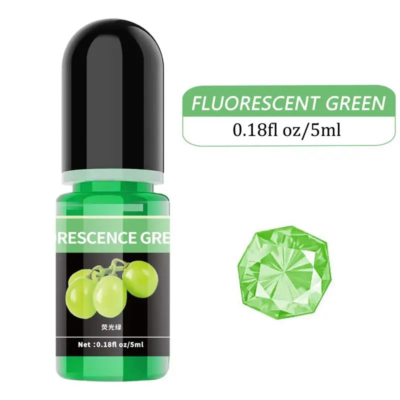 Pigment de résine d'élection xy, liquide, colorant de résine UV, tournant transparent pour résine UV, colle AB, coloration bricolage, fabrication de bijoux d'art, 5ml