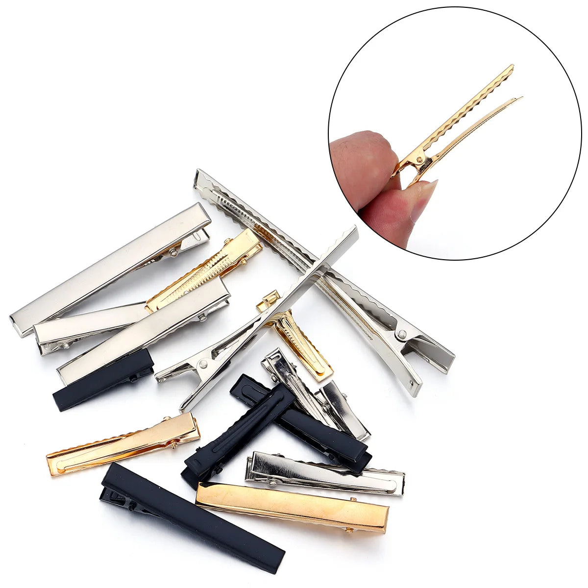 Pince à cheveux en métal pour la fabrication de bijoux, épingle à cheveux, 20 à 50 pièces