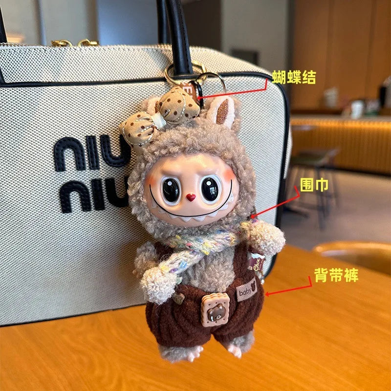 Ensemble de vêtements de poupée Labubu, accessoires de poupée, ensembles multiples en option, outils, appareil photo, salopette, chapeau seau, mignon, fait à la main, de haute qualité