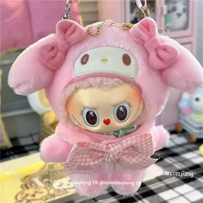Nouvelle combinaison Labubu chaude Kuromi Hello Kitty vêtements sac à bandoulière