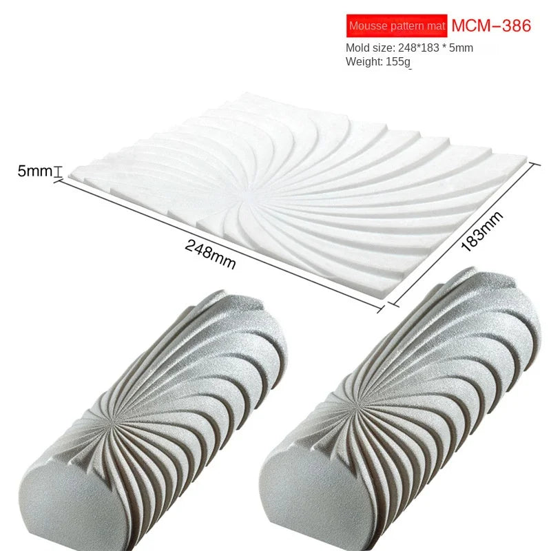 Rouleau suisse texturé Silicone tapis moule