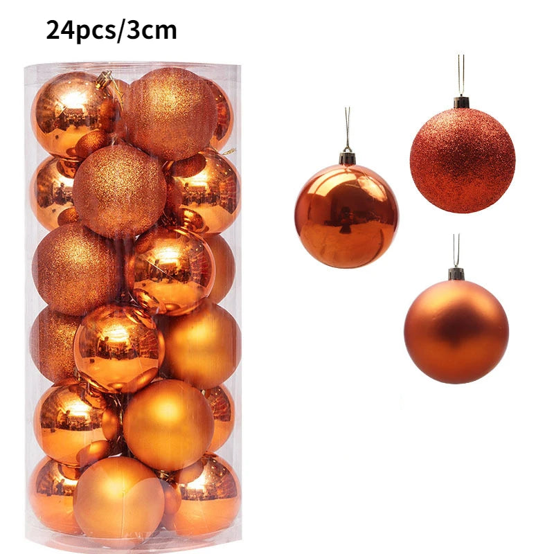 24/36 pièces boules de Noël décoration