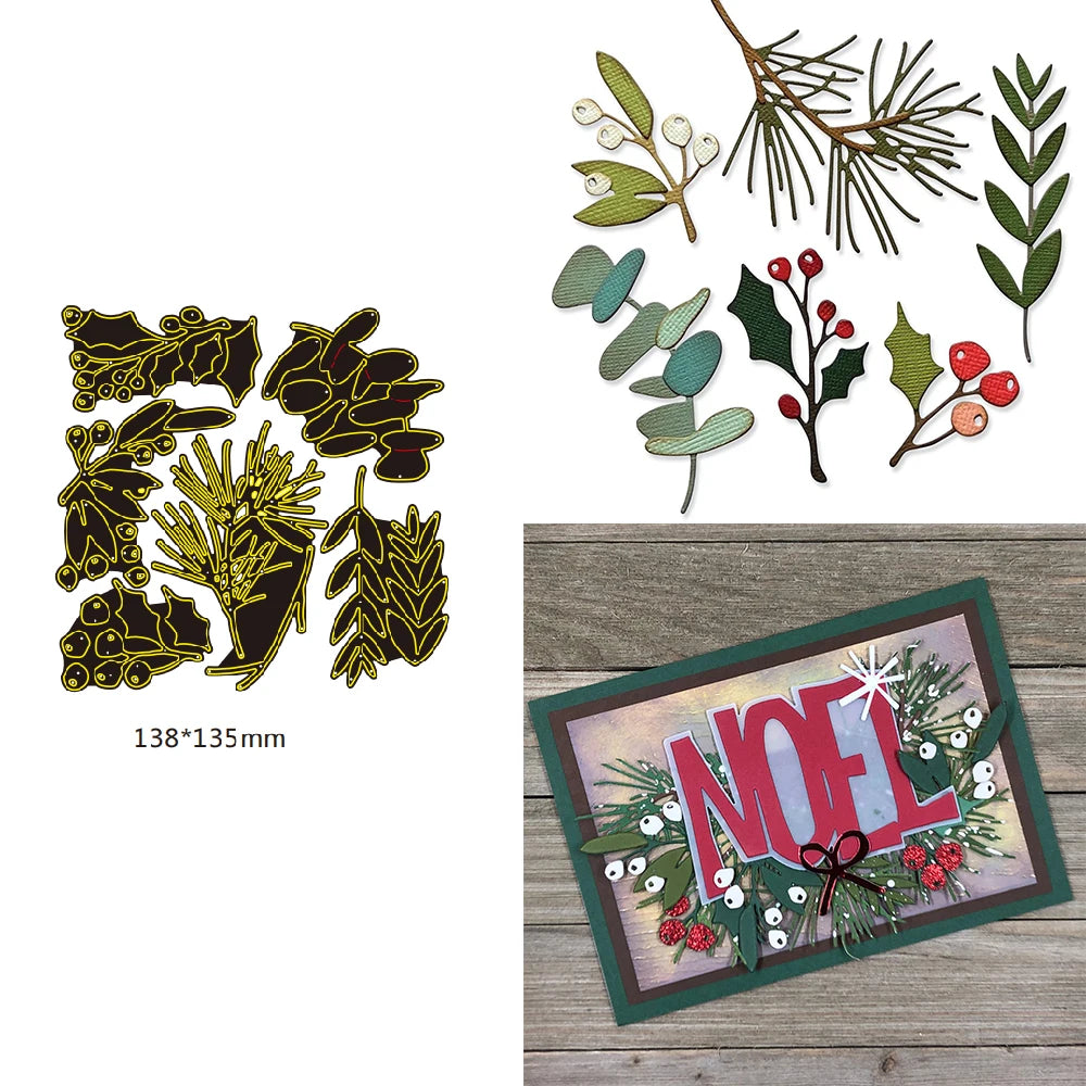 Matrices de découpe en métal, traîneau de renne de Noël