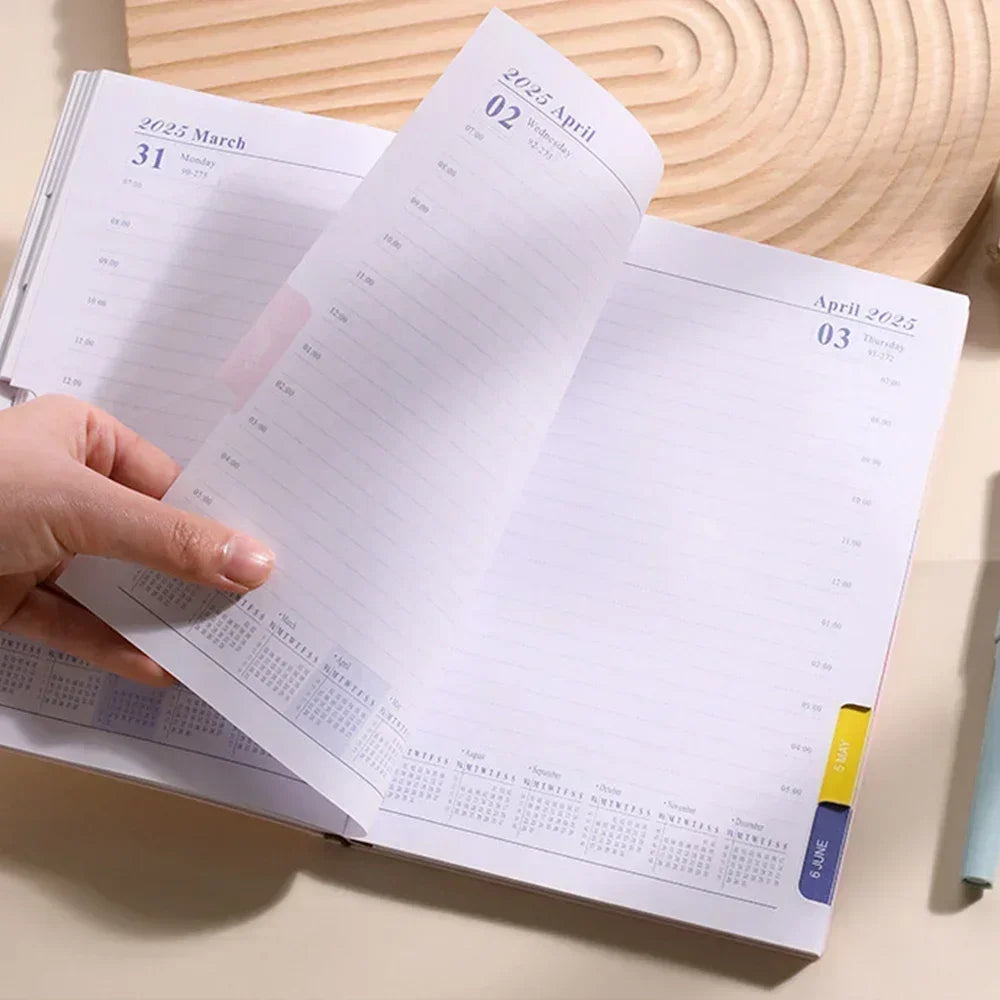 A5 cahier Agenda carnet calendrier mensuel planificateur quotidien liste Portable planificateur cahier école bureau papeterie