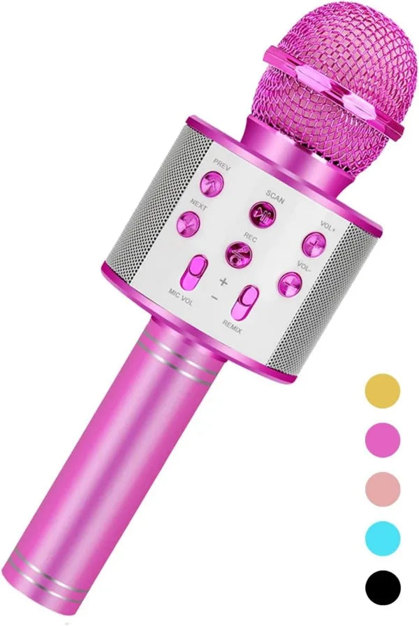 Microphone karaoké portatif TOYMOGER, conçu pour les enfants de 4 à 15 ans