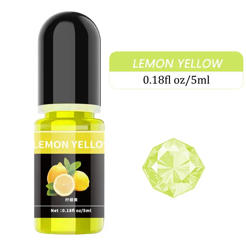 Pigment de résine d'élection xy, liquide, colorant de résine UV, tournant transparent pour résine UV, colle AB, coloration bricolage, fabrication de bijoux d'art, 5ml