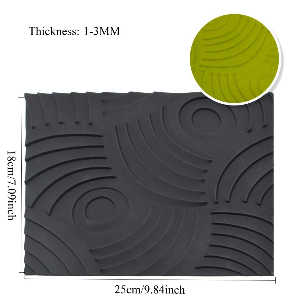 Rouleau suisse texturé Silicone tapis moule