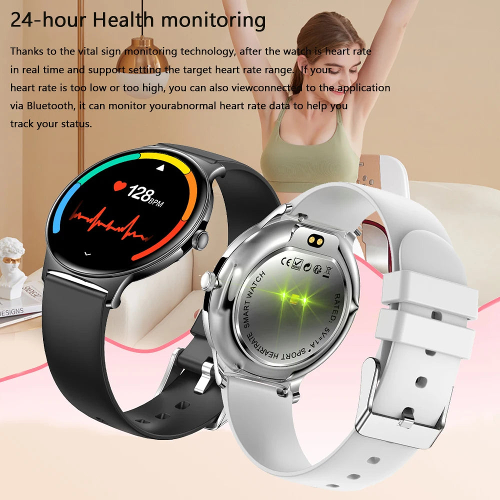 Pour Huawei Xiaomi nouvelle montre intelligente Ultra mince femmes écran toujours afficher l'heure Bracelet de sport Bluetooth appel mode Smartwatch