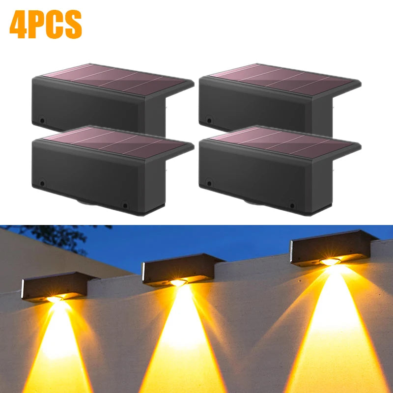 Lampe de lavage murale solaire étanche extérieure mur LED lumière cour lampe décorative balcon jardin