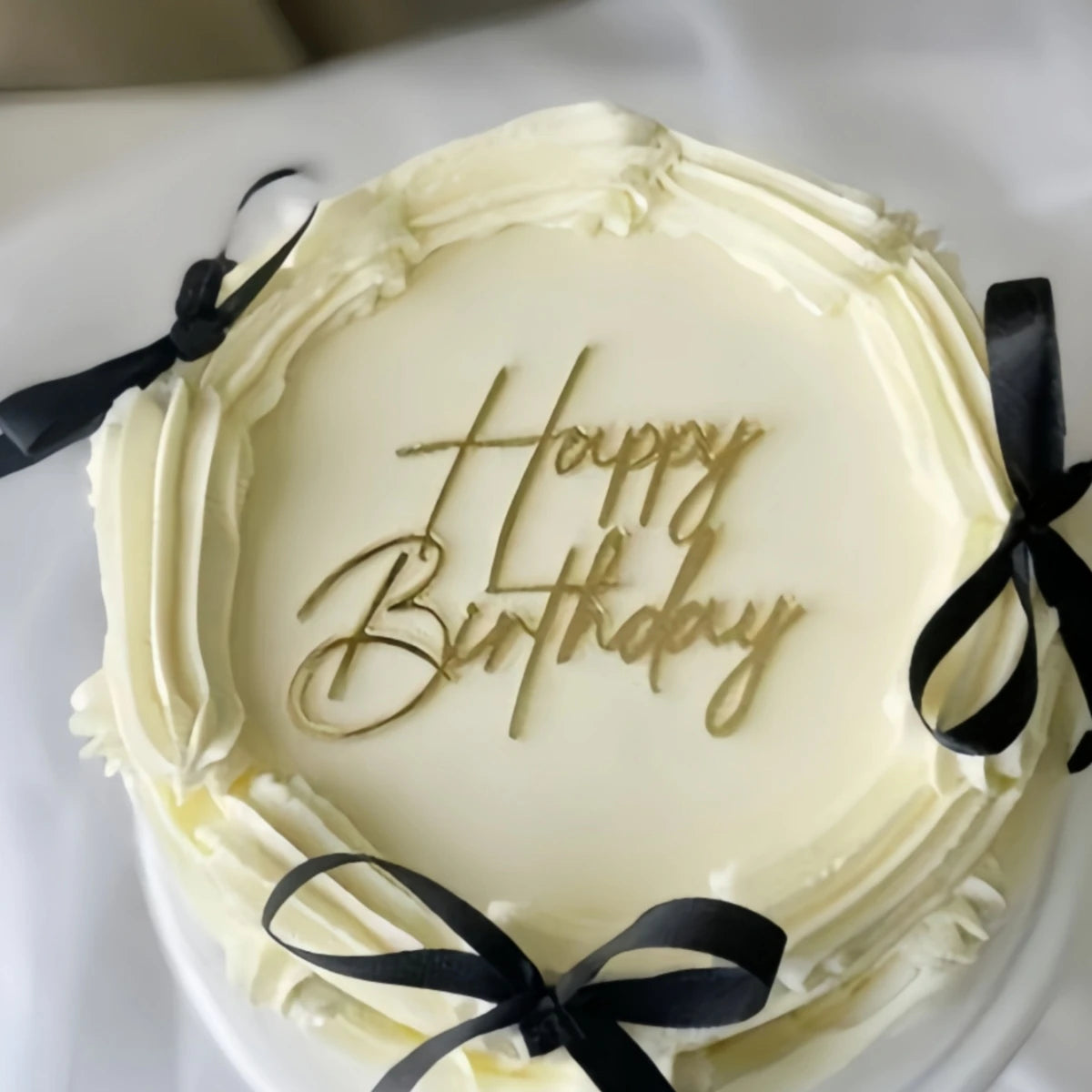 Décoration de gâteau d'anniversaire en acrylique doré, 3 pièces, décorations de gâteau joyeux anniversaire haut de gamme pour décoration de gâteau et de fête