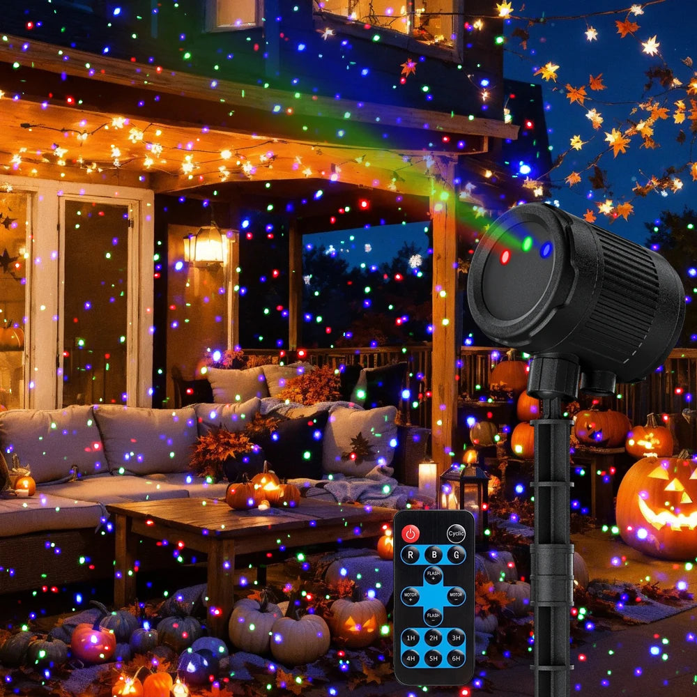 ALIEN mobile statique rouge vert bleu points étoile noël Laser douche projecteur extérieur jardin étanche vacances arbre de noël lumière