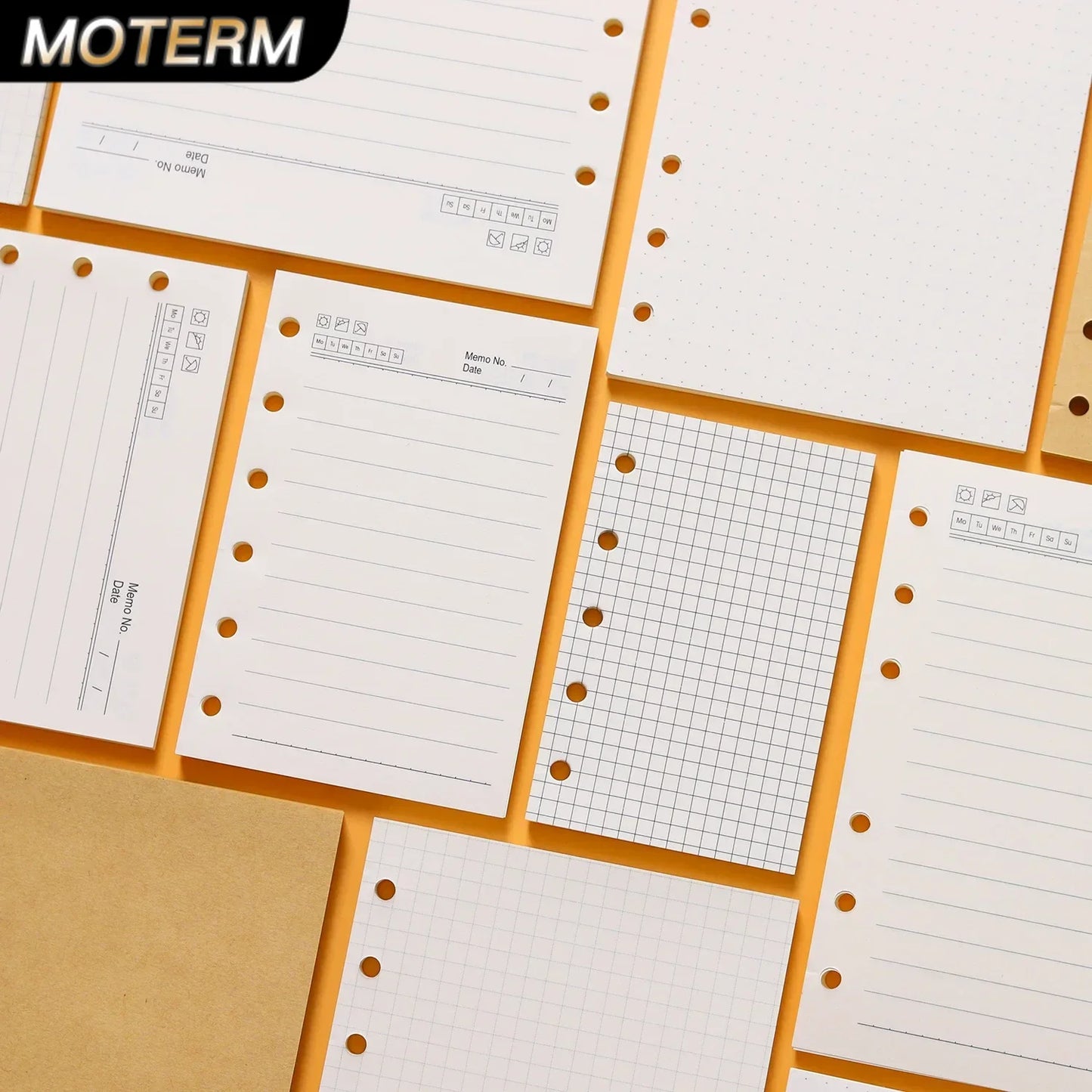 Classeur à anneaux de haute qualité, carnet de notes personnel A5, A6, A7, A8, recharges, feuilles mobiles, spirale, agenda, planificateur, noyau interne, papier 100g