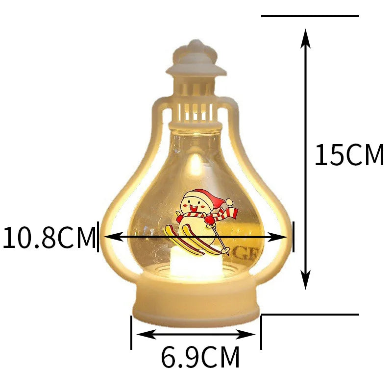 Lanterne portable LED pour sapin de Noël