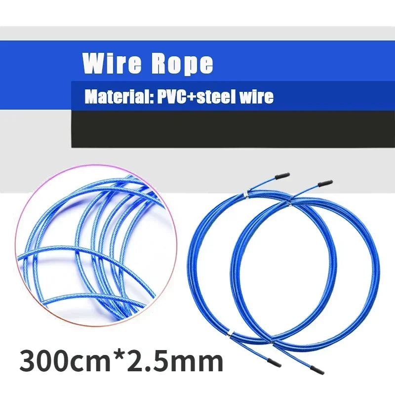 Corde à sauter de 2,8 m en acier galvanisé et caoutchouc