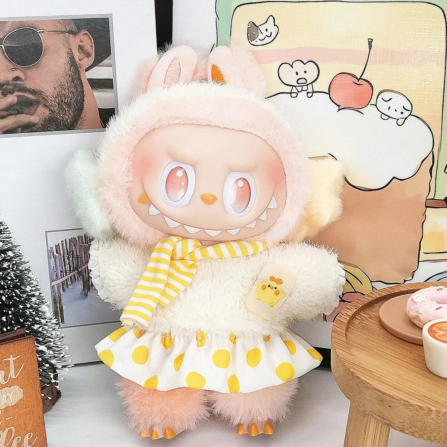 Labubu 3.0 Style dessin animé vêtements mignons Ropa Labubu pour V1/V2/V3 Labubu poupées décoration