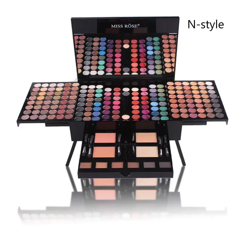 Palette de maquillage pour les yeux, 180 couleurs, fard à barrage, poudre, blush, kit cosmétique, apprêt, Shoous, ensemble