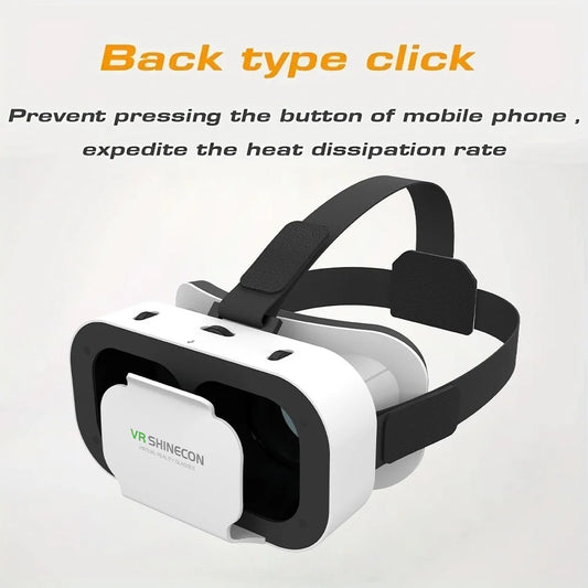 G05 3D VR SHINECON lunettes casque monté sur la tête réalité virtuelle réglable VR lunettes pour 4.76 pouces Android téléphones intelligents