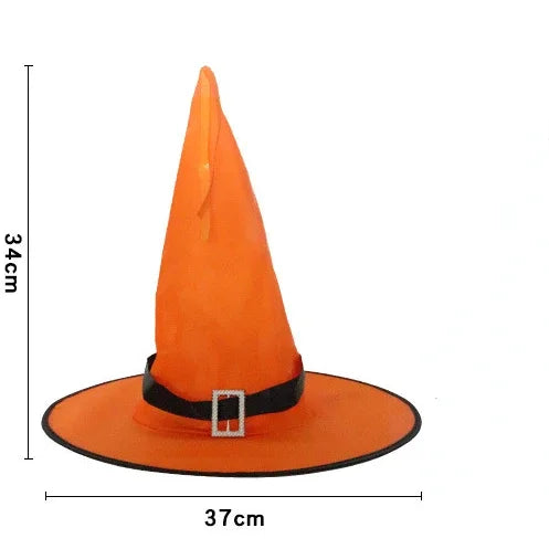 Chapeau de Sorcière Shoe à LED pour Décoration de ixd'Halloween, Accessoire de Festival de Fantôme