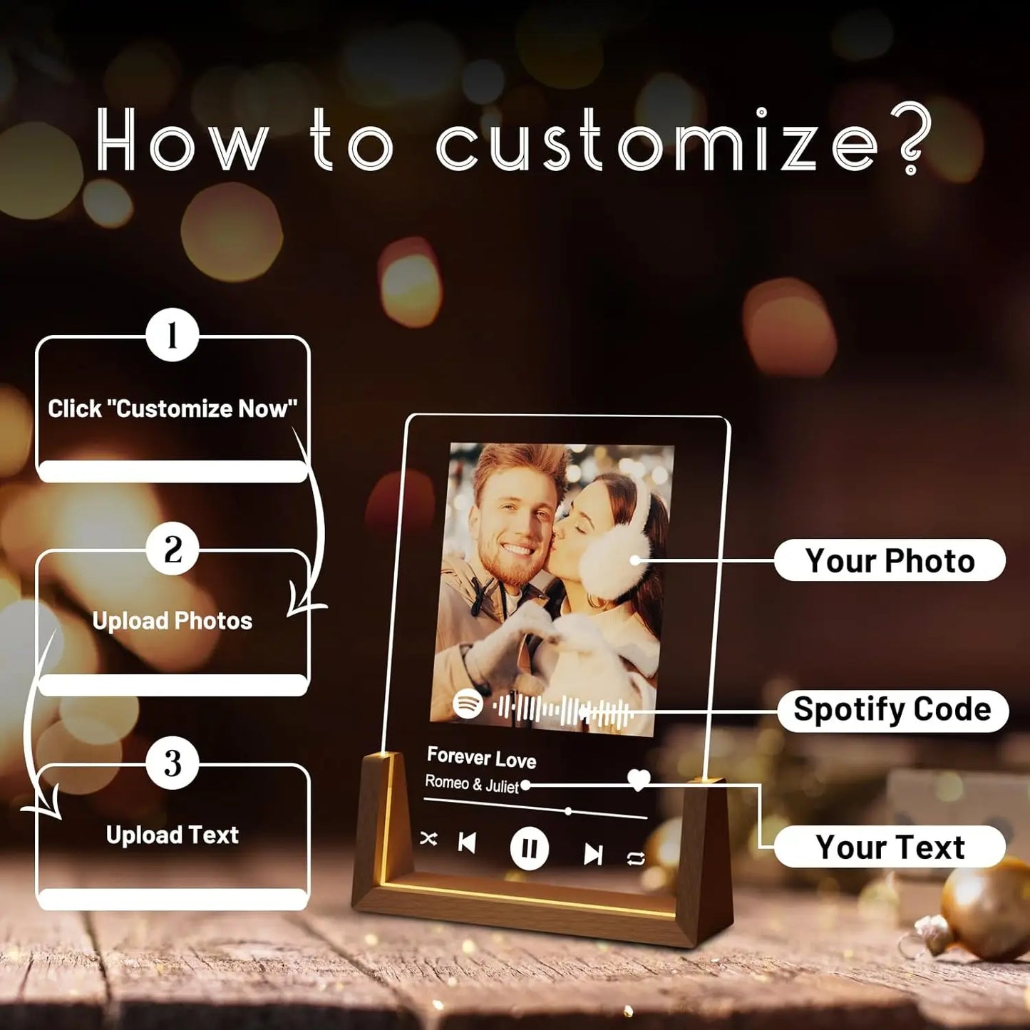 Plaque musicale Spotify personnalisée