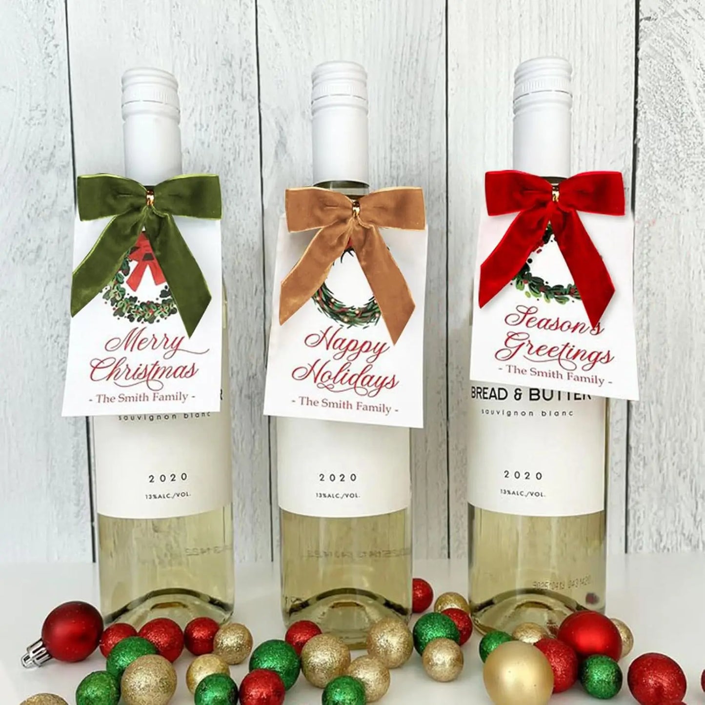 Décoration de nœud papillon de noël, 24 pièces