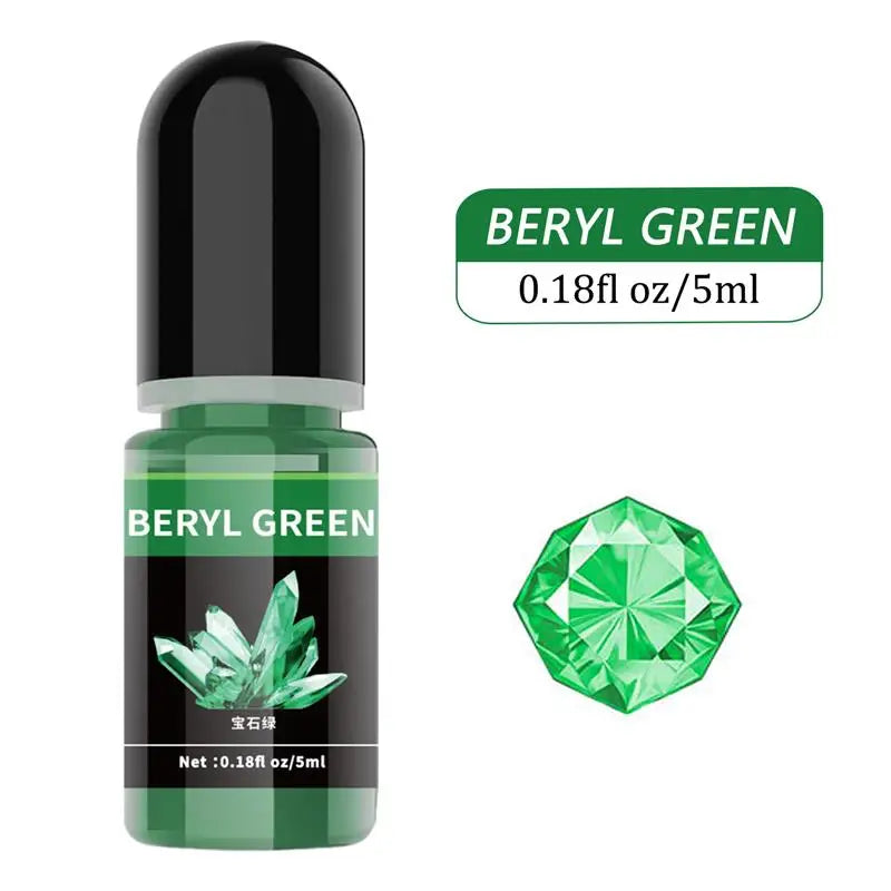 Pigment de résine d'élection xy, liquide, colorant de résine UV, tournant transparent pour résine UV, colle AB, coloration bricolage, fabrication de bijoux d'art, 5ml