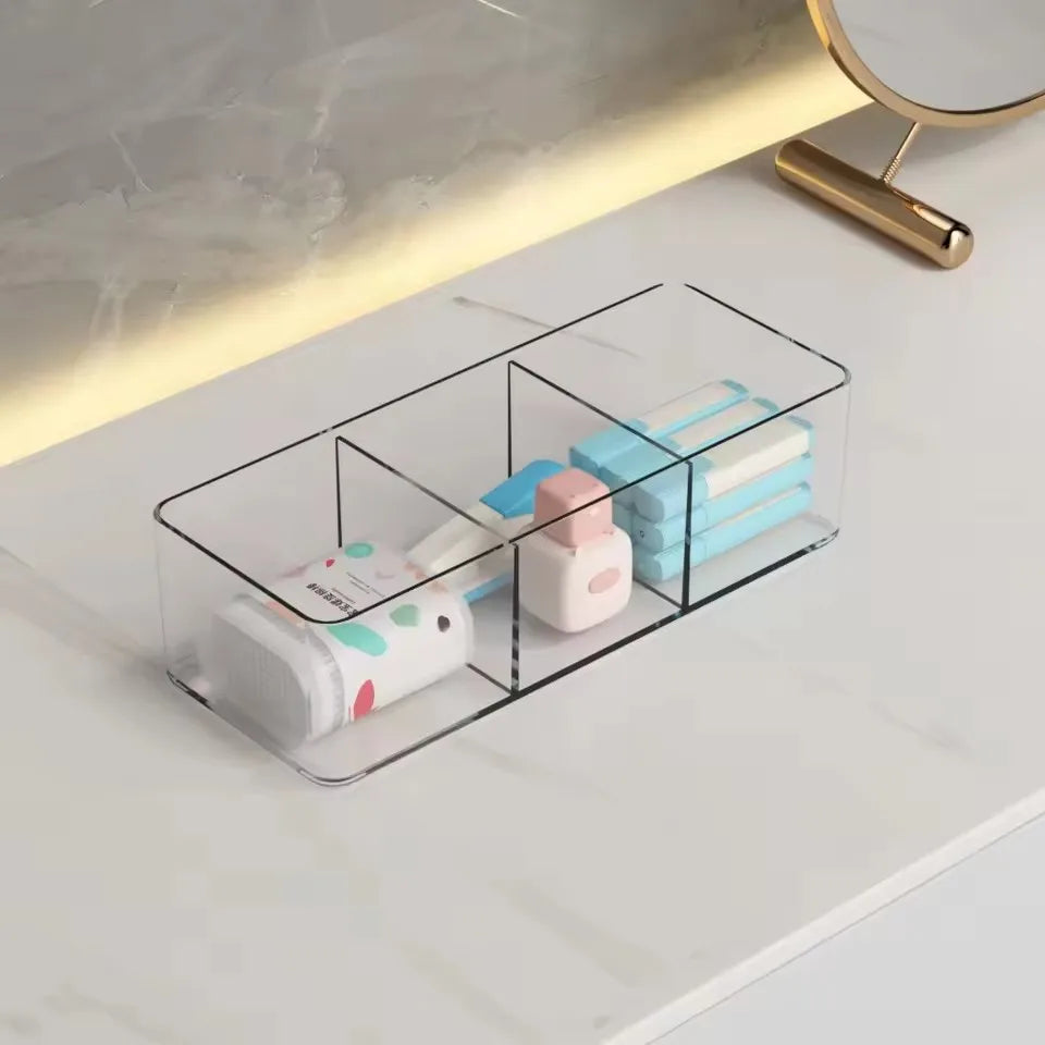 Organisateur de maquillage pour tiroir, organisateur de maquillage pour vanité, comptoir, salle de bain, cuisine et armoires, boîtes de rangement